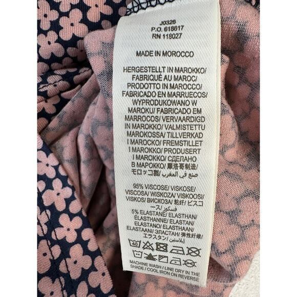 Boden Pink Floral Print Short Sleeve Midi Dress Size 4R - Picture 11 of 11